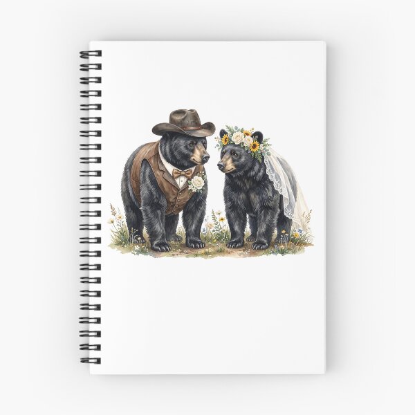 Item preview, Cowboy Bear Wedding Couple designed and sold by Tiffany Roy.