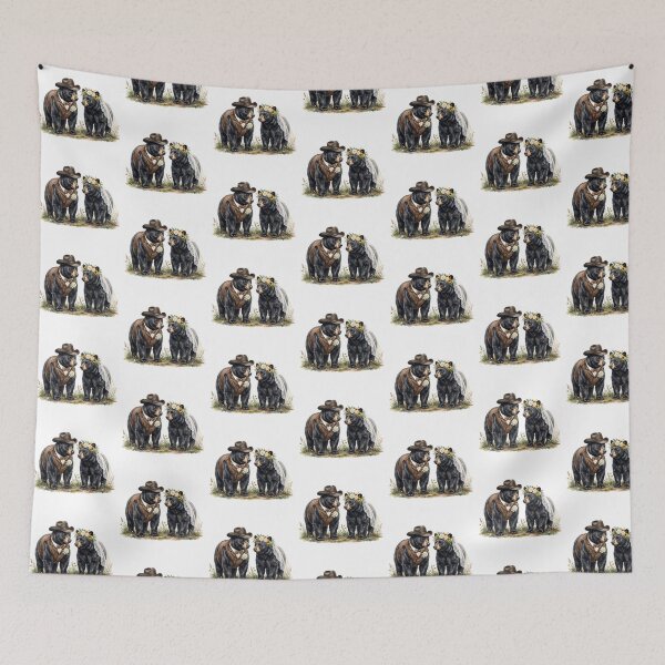 Item preview, Cowboy Bear Wedding Couple designed and sold by Roy & Tiffany.