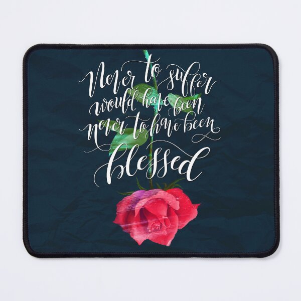 Item preview, Edgar Allan Poe Quote With Rose Calligraphy | Dark Academia Variant designed and sold by Whim & Verse Studio.
