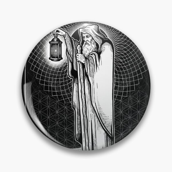 Item preview, The Hermit Tarot Sacred Geometry Art designed and sold by Mystikos Art.