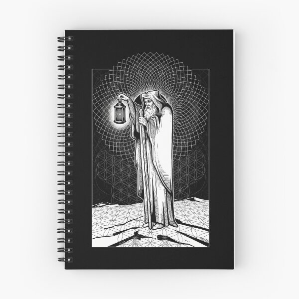 Item preview, The Hermit Tarot Sacred Geometry Art designed and sold by Mystikos Art.