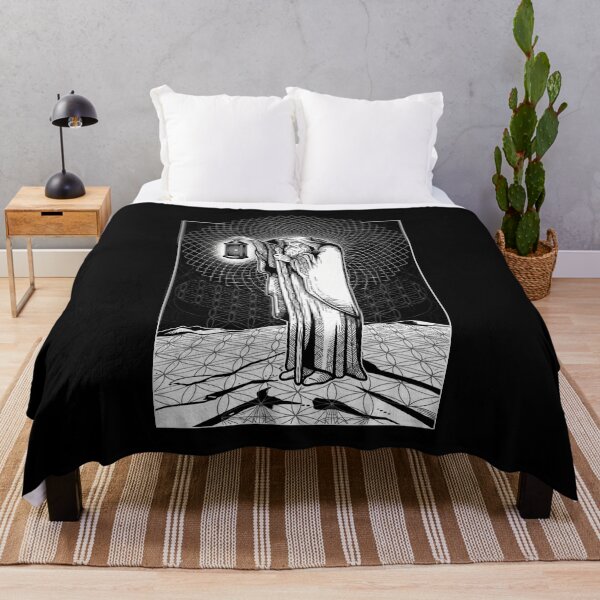 Item preview, The Hermit Tarot Sacred Geometry Art designed and sold by Mystikos Art.