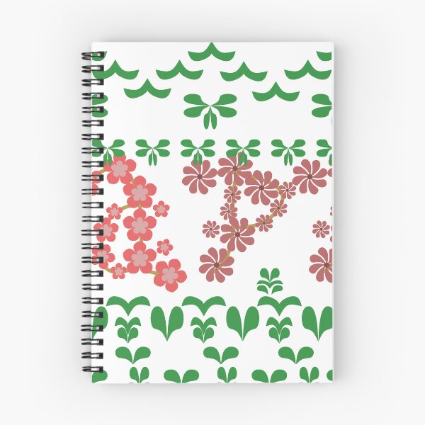 Item preview, Colorful Floral Vine and Leaf Decorative Seamless Pattern on White Background designed and sold by Ei-Ei.