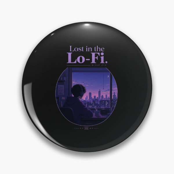 Item preview, Lost in the Lo-Fi – Chill Anime Window View – Purple Blue Aesthetic Art designed and sold by bobscraze.