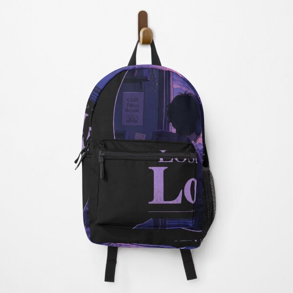 Item preview, Lost in the Lo-Fi – Chill Anime Window View – Purple Blue Aesthetic Art designed and sold by bobscraze.