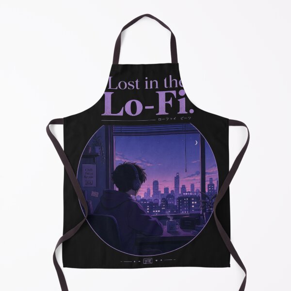 Item preview, Lost in the Lo-Fi – Chill Anime Window View – Purple Blue Aesthetic Art designed and sold by bobscraze.