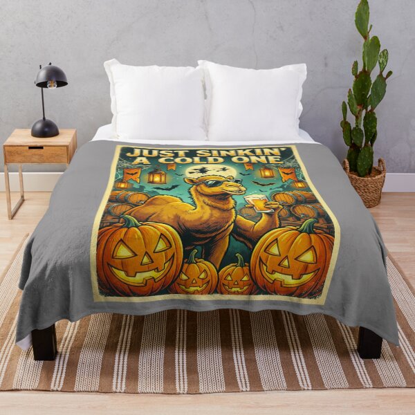 Item preview, Spooky Camel Beer Night – Halloween Just Sinkin' a Cold One – Funny Beer T-Shirt designed and sold by Grang Art Artistic Designs.