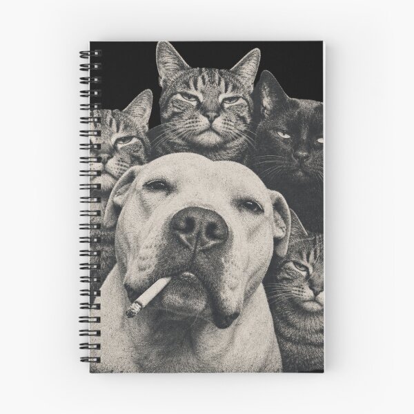 Item preview, Vintage Tough Dog with Cigarette and Grumpy Cats designed and sold by LinaDesign Store.