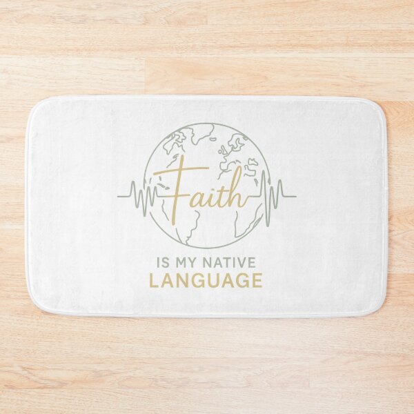 Item preview, Faith is My Native Language | Global Christian Waveform T-Shirt designed and sold by SoulThread Studio.