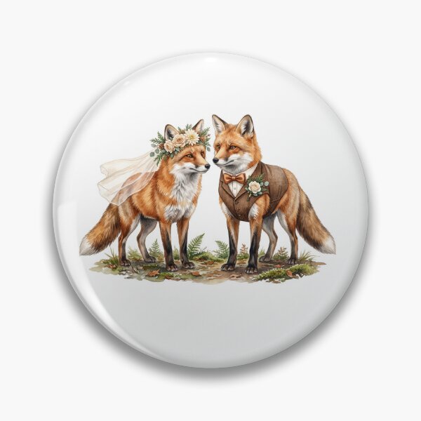 Item preview, Woodland Fox Wedding Couple designed and sold by Roy & Tiffany.