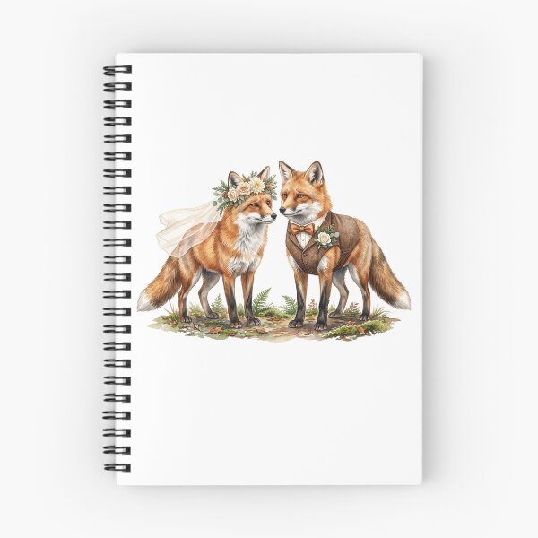 Item preview, Woodland Fox Wedding Couple designed and sold by Tiffany Roy.