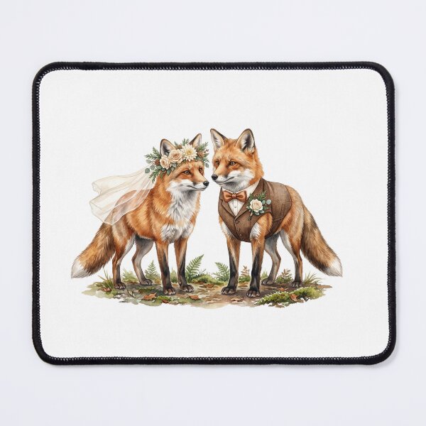 Item preview, Woodland Fox Wedding Couple designed and sold by Roy & Tiffany.
