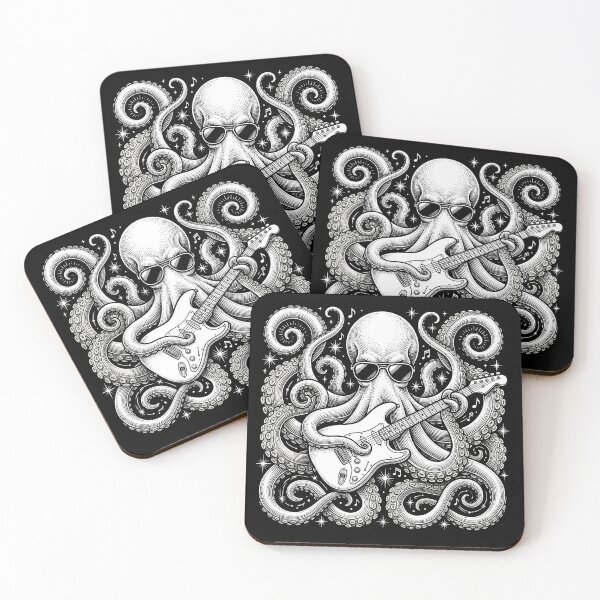 Item preview, Rock And Roll Octopus Guitarist Musician Ocean Lover designed and sold by Doodleoub.