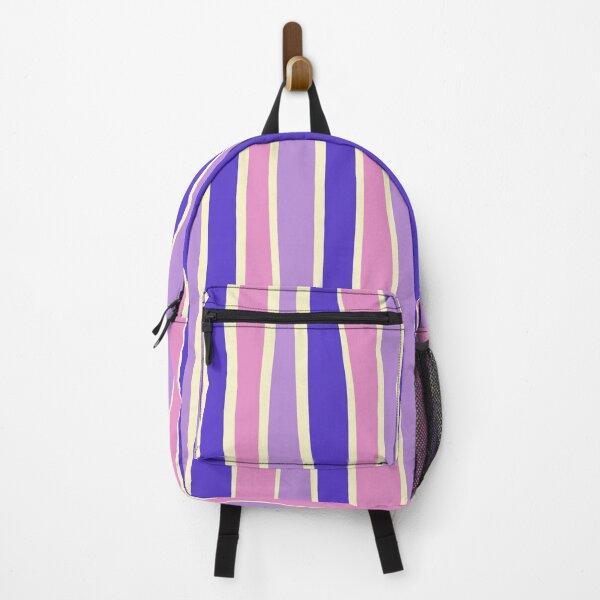 Item preview, Imperfect stripe- Pink, purple and blue designed and sold by Pattern Petals.
