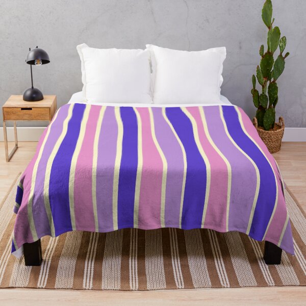 Item preview, Rayas imperfectas: rosa, morado y azul. designed and sold by Pattern Petals.
