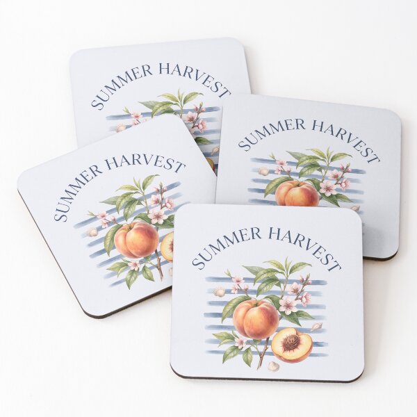 Item preview, Summer Harvest – Peach Tropical Design designed and sold by Sea Gem.