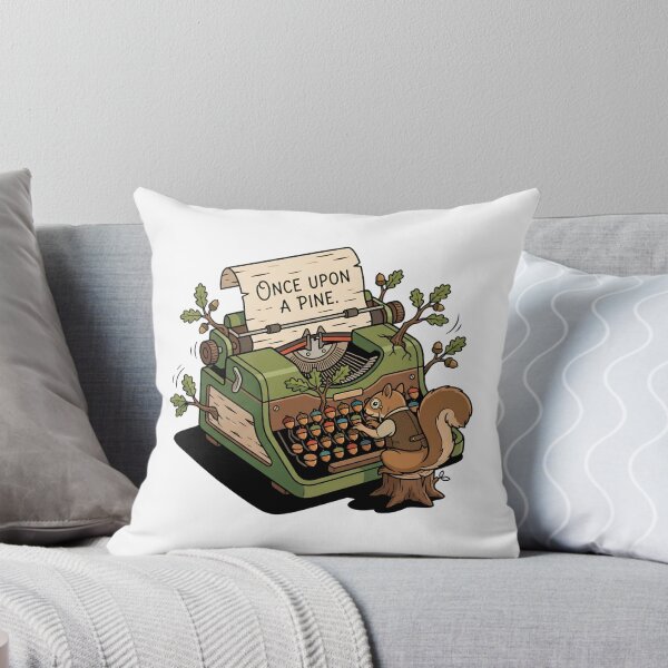 Item preview, Whimsical Storytelling Squirrel Writing A Pine Tale designed and sold by Rare By Hero.