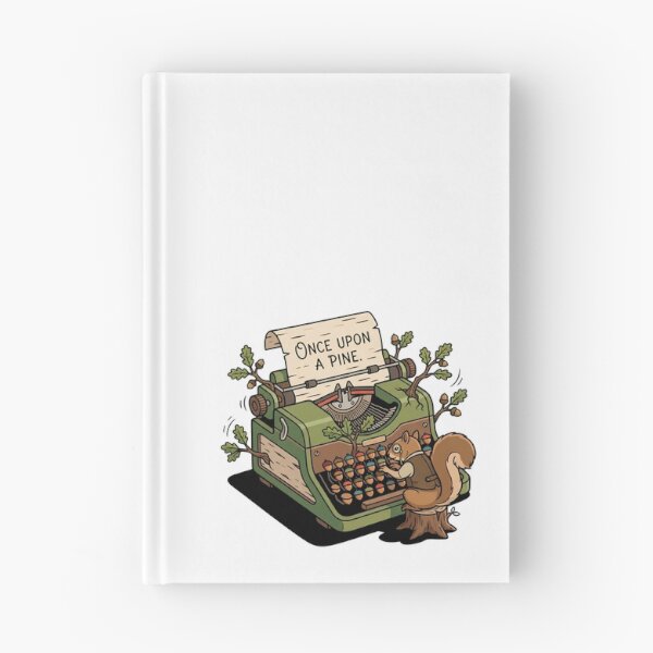 Item preview, Whimsical Storytelling Squirrel Writing A Pine Tale designed and sold by Rare By Hero.
