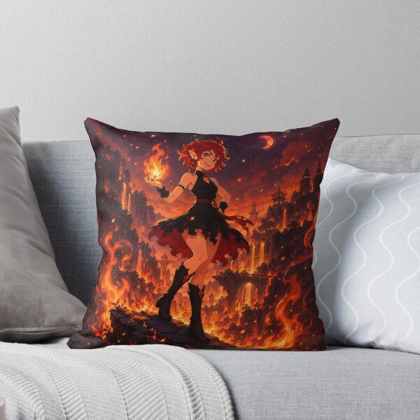 Item preview, Magical Fire Fairy - Dark Fantasy and Elemental Illustration designed and sold by Volshira.