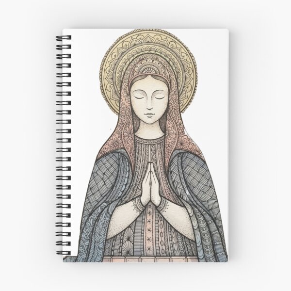 Item preview, Medieval Praying Madonna Illustration designed and sold by O & A.