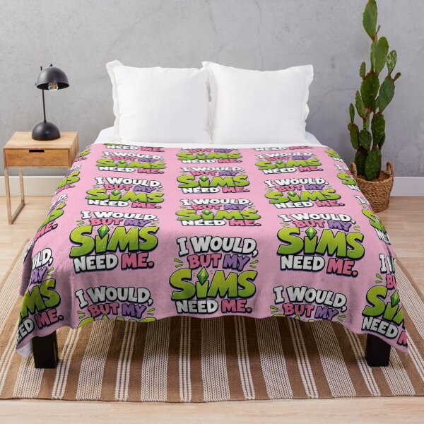 Item preview, I Would, But My Sims Need Me – Funny Gamer Gaming Saying - For the Sims 4 Gamer designed and sold by TheStephanieRome.