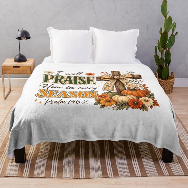 Item preview, I Will Praise Him in Every Season Fall Christian Coquette designed and sold by wansilastomi.