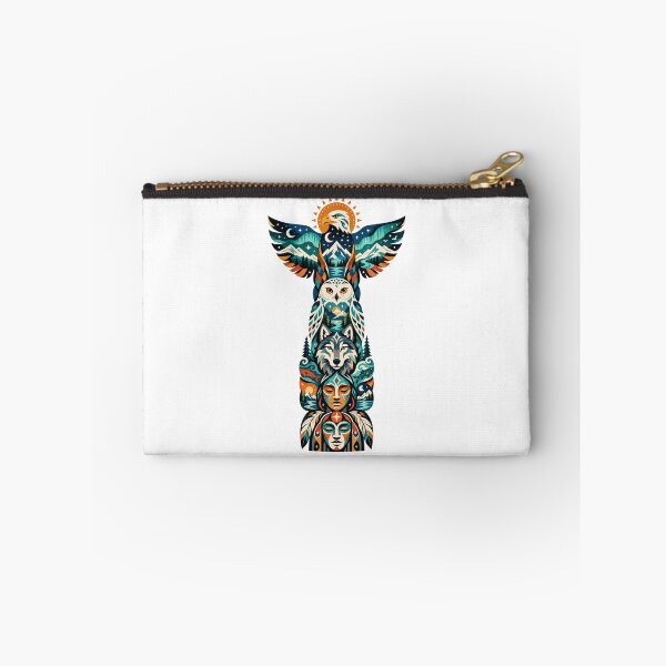 Item preview, Northern Totem Eagle Snowy Owl Wolf designed and sold by Wild Creative Art.