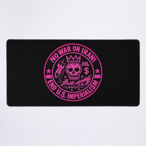 Item preview, No War on Iran! End U.S. Imperialism (Pink Version) designed and sold by DIRTYDUNNZ.