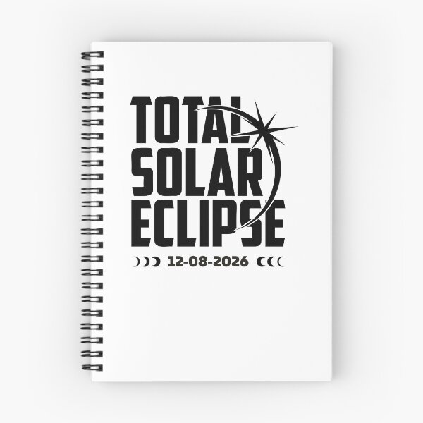 Item preview, 2026 08 02 Total Solar Eclipse – Minimal Sun and Moon Silhouette Design designed and sold by EmeraldeaArt.