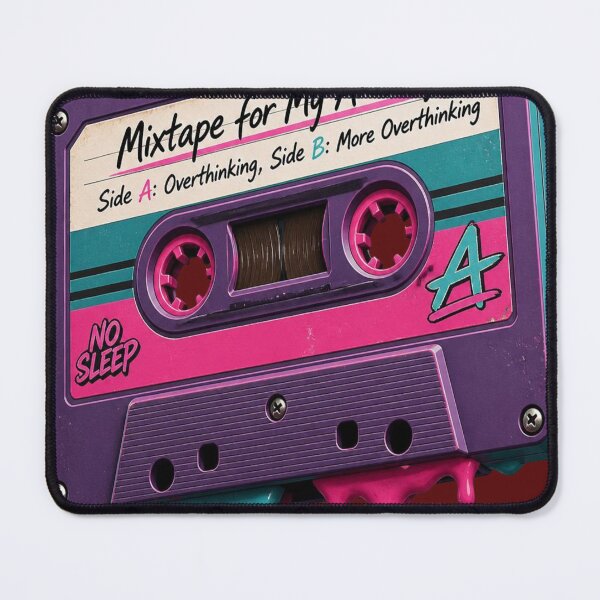 Item preview, Mixtape For My Anxiety Funny Retro Overthinking Cassette Tape designed and sold by mo-carnival.