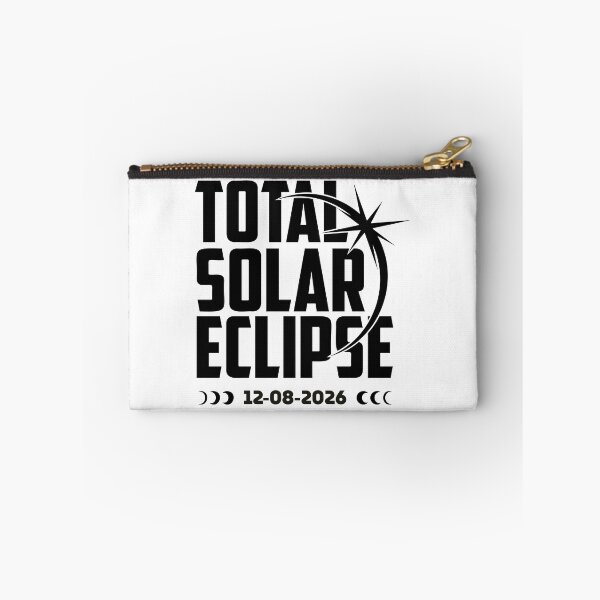 Item preview, 2026 08 02 Total Solar Eclipse – Minimal Sun and Moon Silhouette Design designed and sold by EmeraldeaArt.