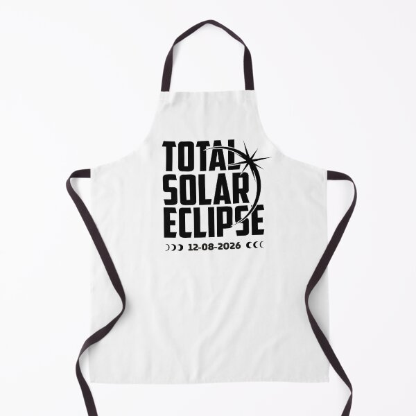 Item preview, 2026 08 02 Total Solar Eclipse – Minimal Sun and Moon Silhouette Design designed and sold by EmeraldeaArt.