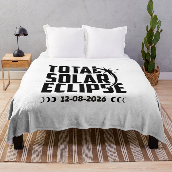 Item preview, 2026 08 02 Total Solar Eclipse – Minimal Sun and Moon Silhouette Design designed and sold by EmeraldeaArt.