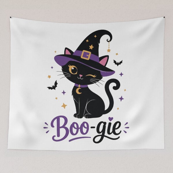 Item preview, Boo-gie Witch Cat designed and sold by SecondStarLLC.