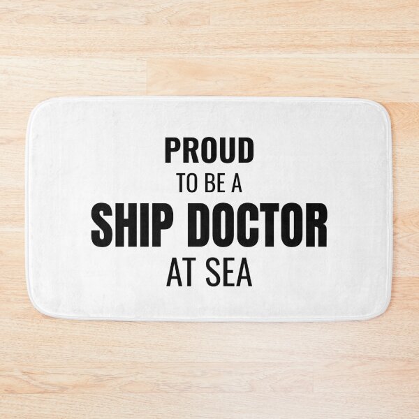 Item preview, Proud to be a Ship Doctor at Sea (Black) designed and sold by ShipCrewNation.