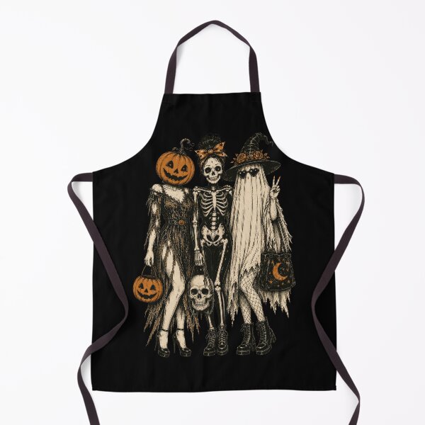 Item preview, Halloween Witch Skeleton Trio designed and sold by PlumArtDesign.