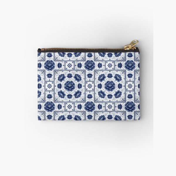 Item preview, Blue Floral Portuguese Azulejo Tile Pattern designed and sold by HappyOops.