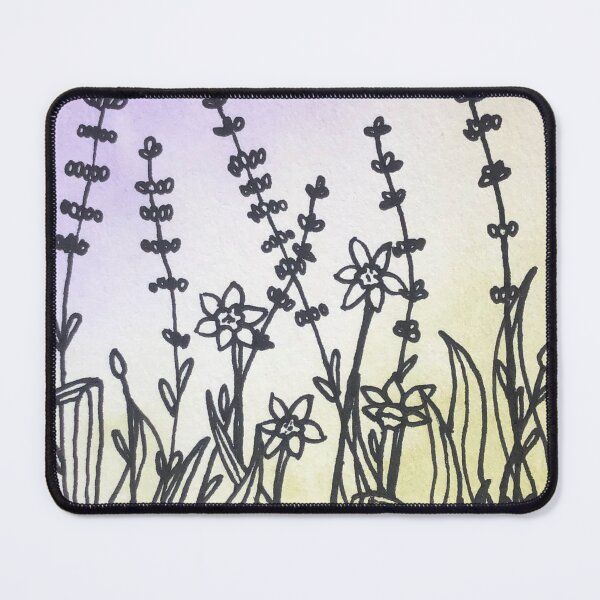 Item preview, Watercolour daffodils and lavender designed and sold by Phoebew03.