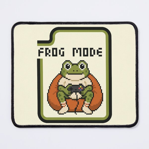 Item preview, Frog Mode Retro Pixel Art Gamer Frog designed and sold by CamaleonDesigns.
