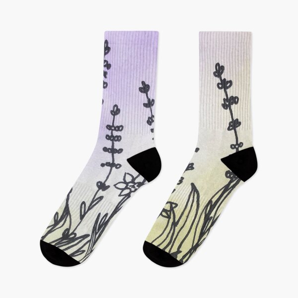 Item preview, Watercolour daffodils and lavender designed and sold by Phoebew03.