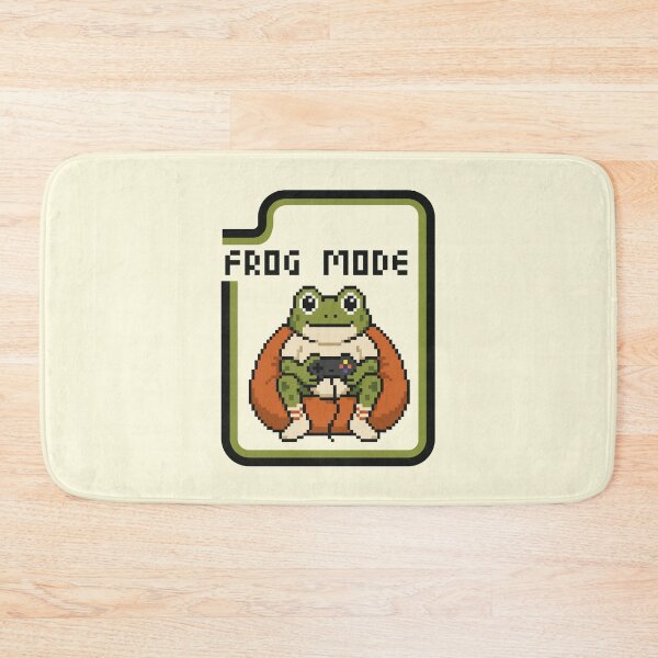 Item preview, Frog Mode Retro Pixel Art Gamer Frog  designed and sold by CamaleonDesigns.