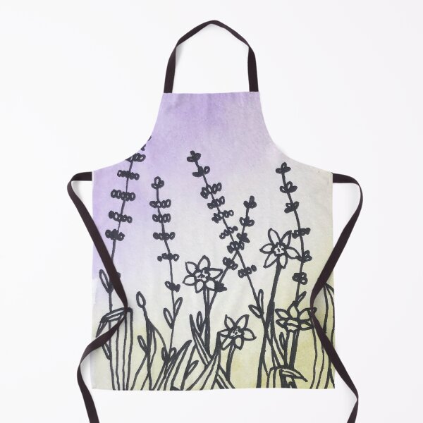 Item preview, Watercolour daffodils and lavender designed and sold by Phoebew03.