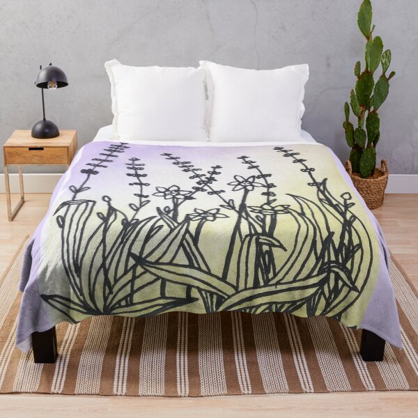 Item preview, Watercolour daffodils and lavender designed and sold by Phoebew03.
