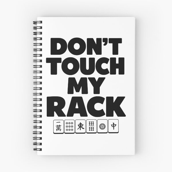 Item preview, Don't Touch My Rack Mahjong Funny Mahjong designed and sold by designclub.