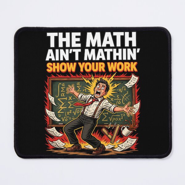Item preview, The Math Ain't Mathin Show Your Work Mathematics Teacher Humor designed and sold by Redgiant87x.