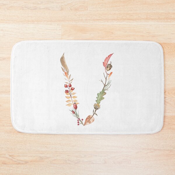 Item preview, Autumn Botanical Letter V designed and sold by Flowersforbear.