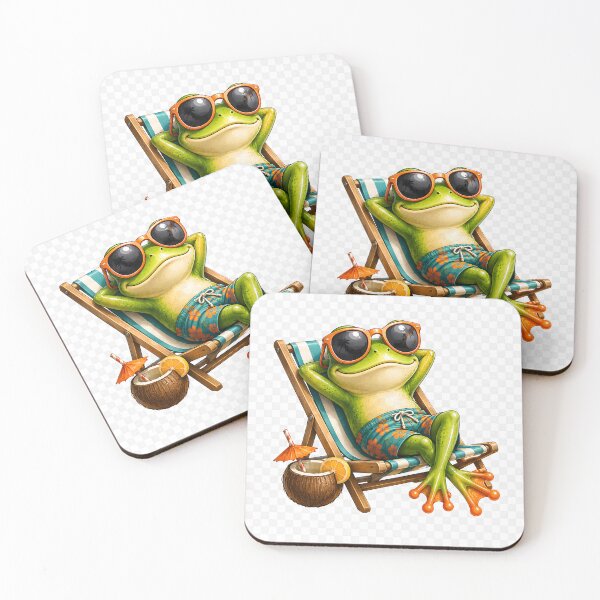 Item preview, chill frog summer designed and sold by TinyWeird.