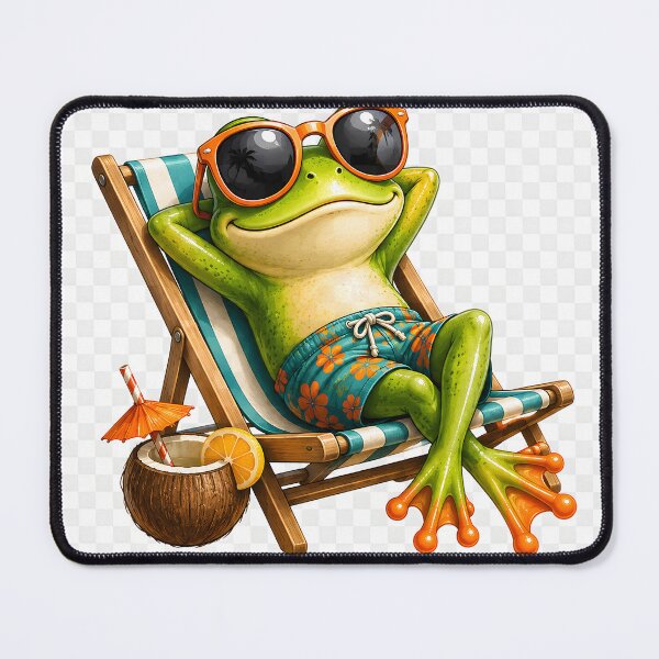 Item preview, chill frog summer designed and sold by TinyWeird.