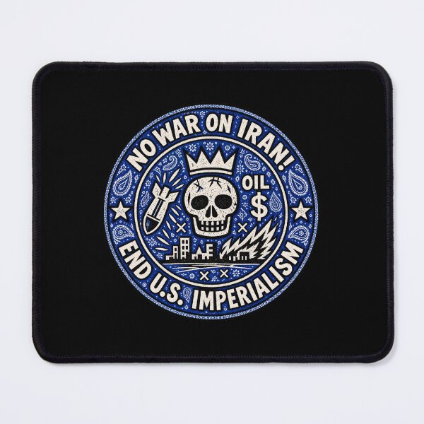 Item preview, No War on Iran! End U.S. Imperialism (Cuz Version) designed and sold by DIRTYDUNNZ.