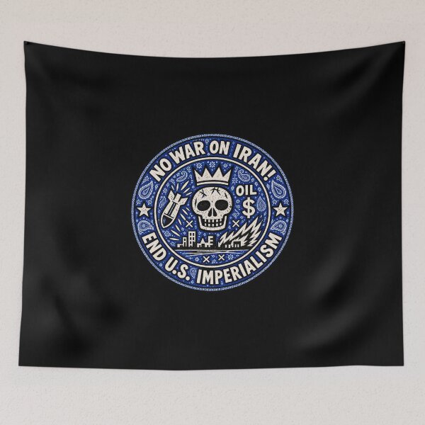 Item preview, No War on Iran! End U.S. Imperialism (Cuz Version) designed and sold by DIRTYDUNNZ.